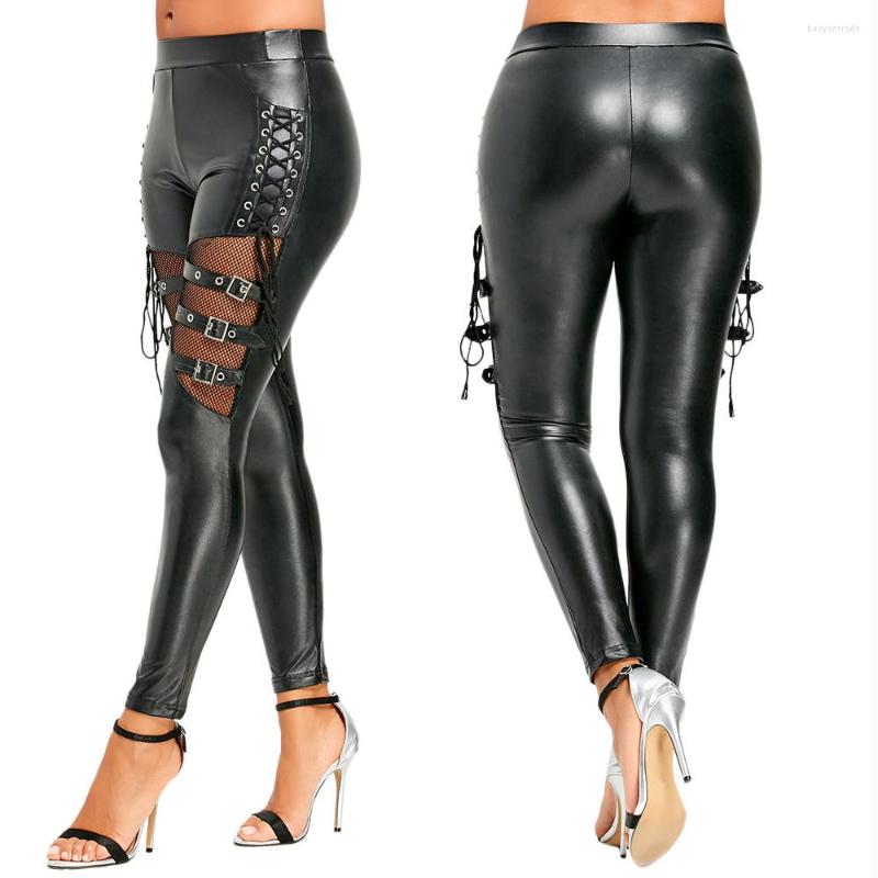 Women's Pants Big Size Women's Faux PU Leather Trousers Night Clubwear Punk Skinnies Sheath Bandage Tights Leggings, Black
Women's Pants Big Size Women's Faux PU Leather Trousers Night Clubwear Punk Skinnies Sheath Bandage Tights Leggings, Black