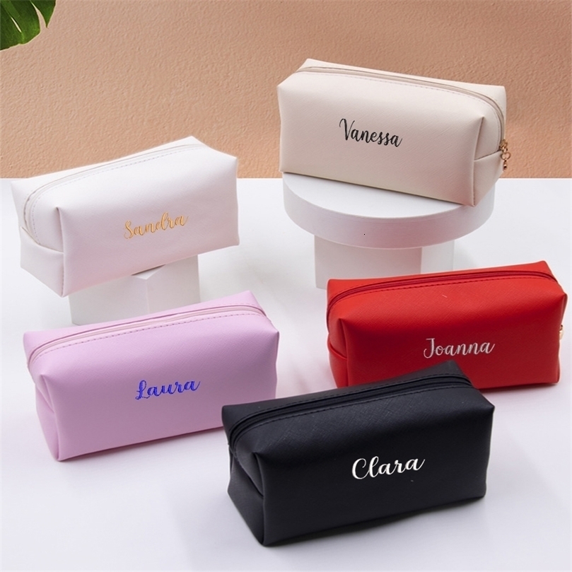 Cosmetic Bags Cases Personalized Embroidery Small Makeup PU Leather Travel Pouch Toiletry for Women Portable WaterResistant 221114, Baby pink
Cosmetic Bags Cases Personalized Embroidery Small Makeup PU Leather Travel Pouch Toiletry for Women Portable WaterResistant 221114, Baby pink