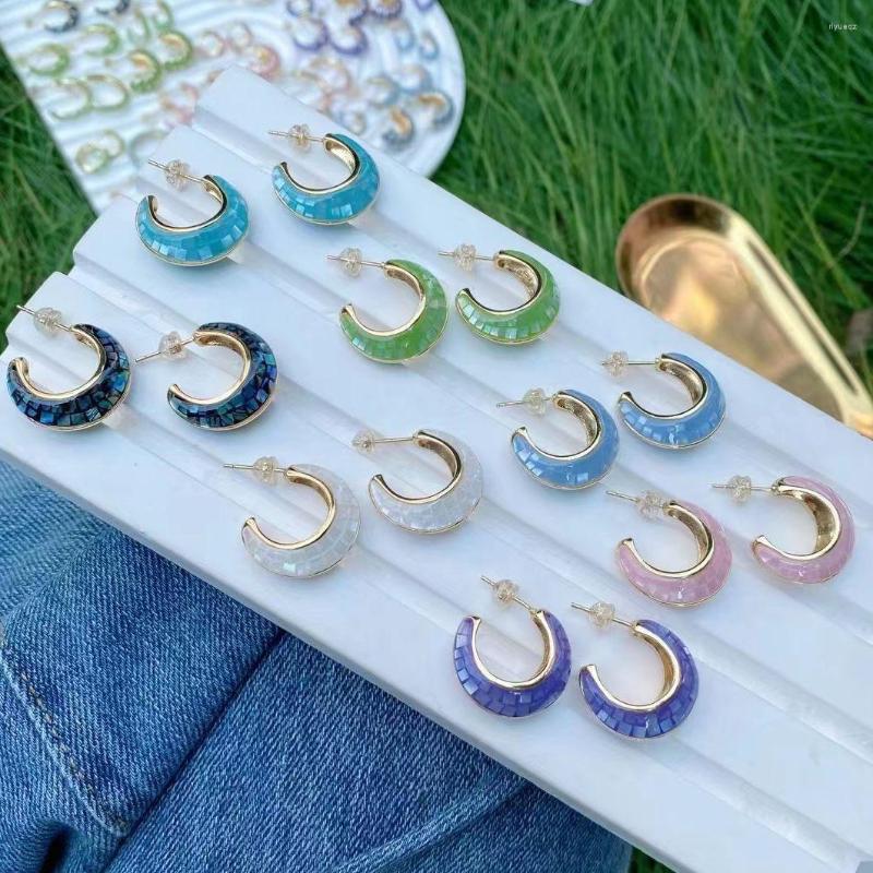 Stud Earrings 3Pairs 2022 Fashion Colorful Abalone Shell C Shape Charm Gold Color Geometric Round Women Jewelry Gift
Stud Earrings 3Pairs 2022 Fashion Colorful Abalone Shell C Shape Charm Gold Color Geometric Round Women Jewelry Gift