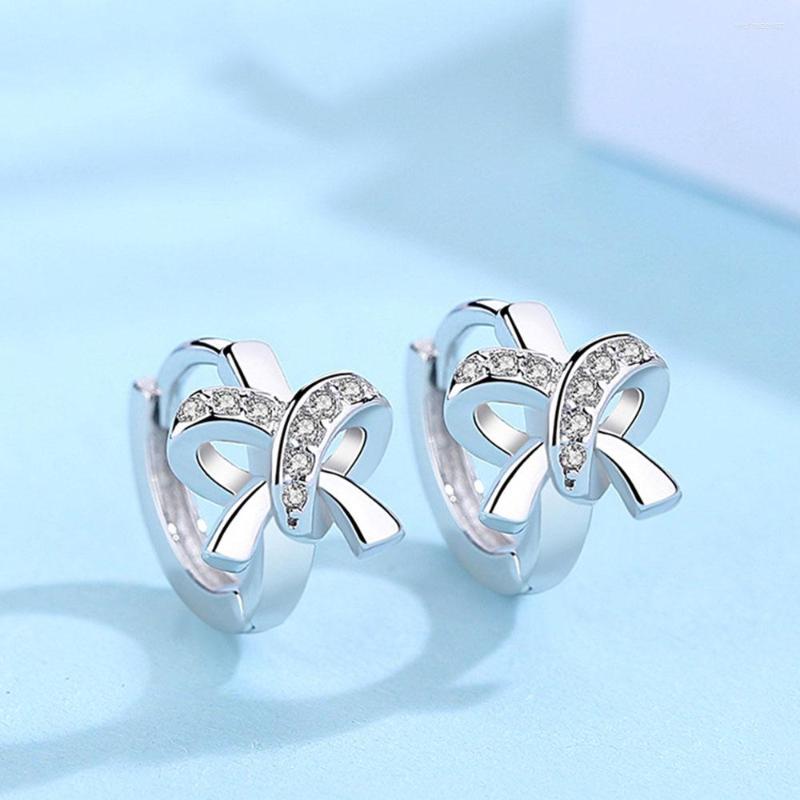 Stud Earrings Authentic 925 Sterling Silver Earring European Style Bow Crystal For Women Wedding Party Jewelry Gift
Stud Earrings Authentic 925 Sterling Silver Earring European Style Bow Crystal For Women Wedding Party Jewelry Gift