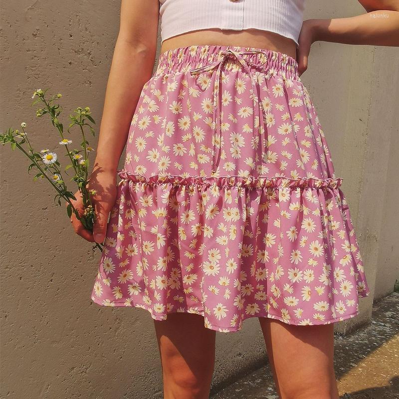 Skirts Women Casual Lace-Up High Waist Mini 2022 Fashion Summer Girl Floral Short Daisy Print Pleated Skirt Ladies Streetwear, Green
Skirts Women Casual Lace-Up High Waist Mini 2022 Fashion Summer Girl Floral Short Daisy Print Pleated Skirt Ladies Streetwear, Green