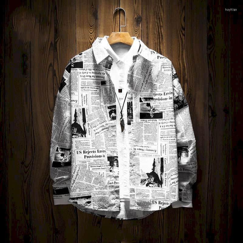 Men' Casual Shirts Men' Spaper Shirt Korean Trend Men' Long-sleeved Loose Couple Lovers Student All-match 2022 Fashion, Newspaper short
Men' Casual Shirts Men' Spaper Shirt Korean Trend Men' Long-sleeved Loose Couple Lovers Student All-match 2022 Fashion, Newspaper short