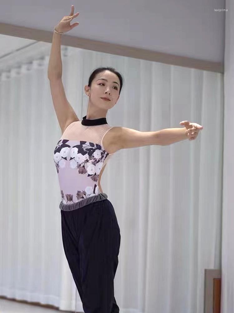 Stage Wear Ballet Costume Tights High-neck Printed Jumpsuit Gym Suit Aerial Yoga Basic Training Dance Practice Female, Black print
Stage Wear Ballet Costume Tights High-neck Printed Jumpsuit Gym Suit Aerial Yoga Basic Training Dance Practice Female, Black print