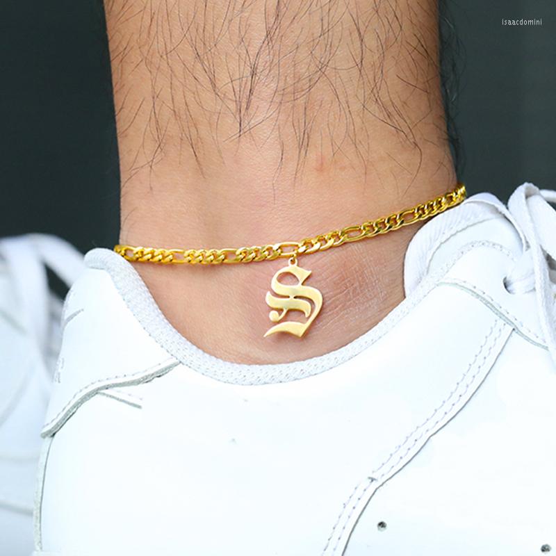 Anklets 2022A-Z Letter Initial For Women Old English Alphabet Anklet 2022 Stainless Steel Figaro Chain Ankle Socks Bracelet
Anklets 2022A-Z Letter Initial For Women Old English Alphabet Anklet 2022 Stainless Steel Figaro Chain Ankle Socks Bracelet