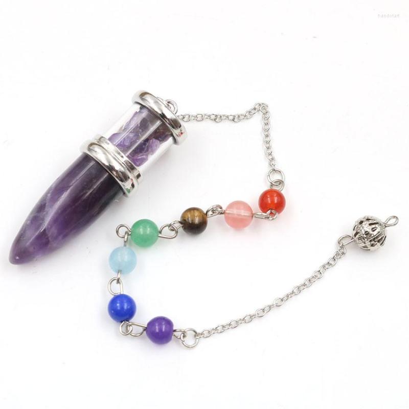 Pendant Necklaces Amethysts Stone Silver Plated Beads Chain Healing Chakra Green Aventurine Shape Wish Bottle Jewelry
Pendant Necklaces Amethysts Stone Silver Plated Beads Chain Healing Chakra Green Aventurine Shape Wish Bottle Jewelry