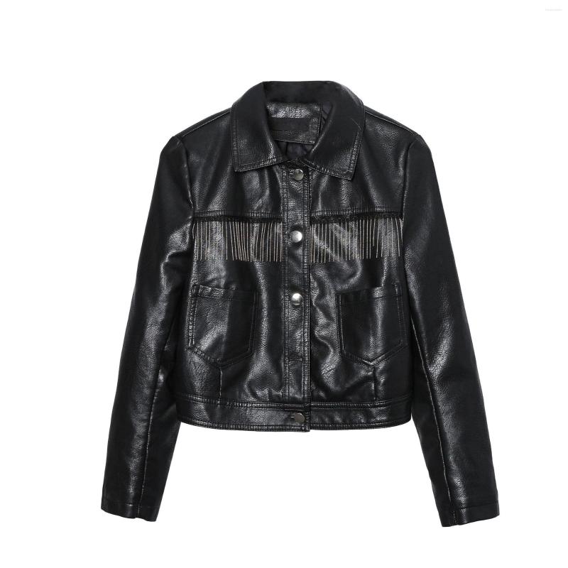Women' Leather Jaket Kulit Fashion Wanita 2022 Moto Biker Motor Mantel Ungu Hitam Kopi Merah Musim Gugur Semi Veste Cuir Femm, As picture2
Women' Leather Jaket Kulit Fashion Wanita 2022 Moto Biker Motor Mantel Ungu Hitam Kopi Merah Musim Gugur Semi Veste Cuir Femm, As picture2