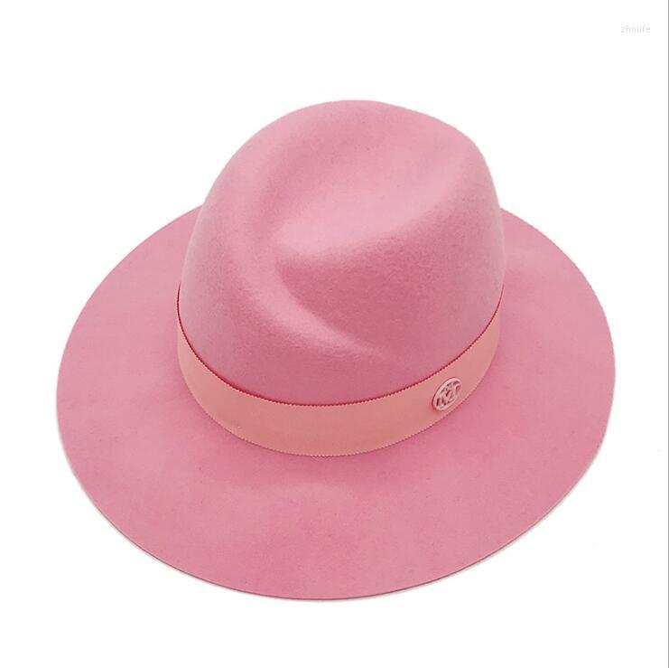 Berets Wool Hat Pink Fedora Hats For Women Felt Women's High Quality Cool Nice Beautiful 2022
Berets Wool Hat Pink Fedora Hats For Women Felt Women's High Quality Cool Nice Beautiful 2022