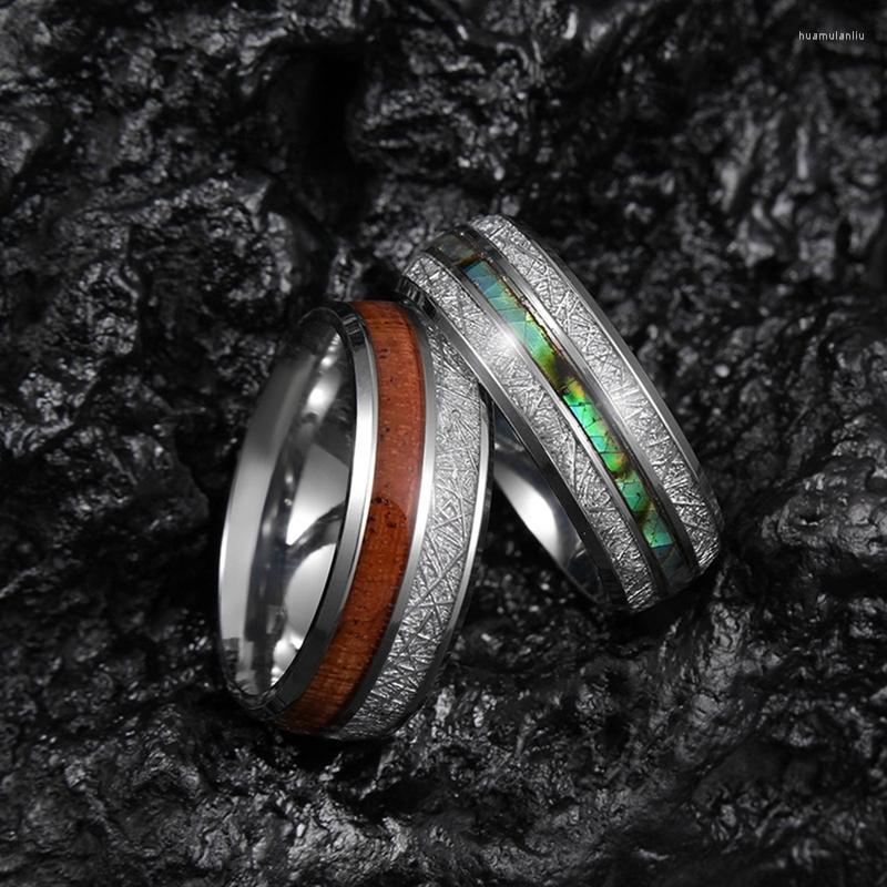 Wedding Rings Vintage Retro Style Wooden Textured Stainless Steel For Men Women Banquet Party Jewelry Ring Size 7-12
Wedding Rings Vintage Retro Style Wooden Textured Stainless Steel For Men Women Banquet Party Jewelry Ring Size 7-12