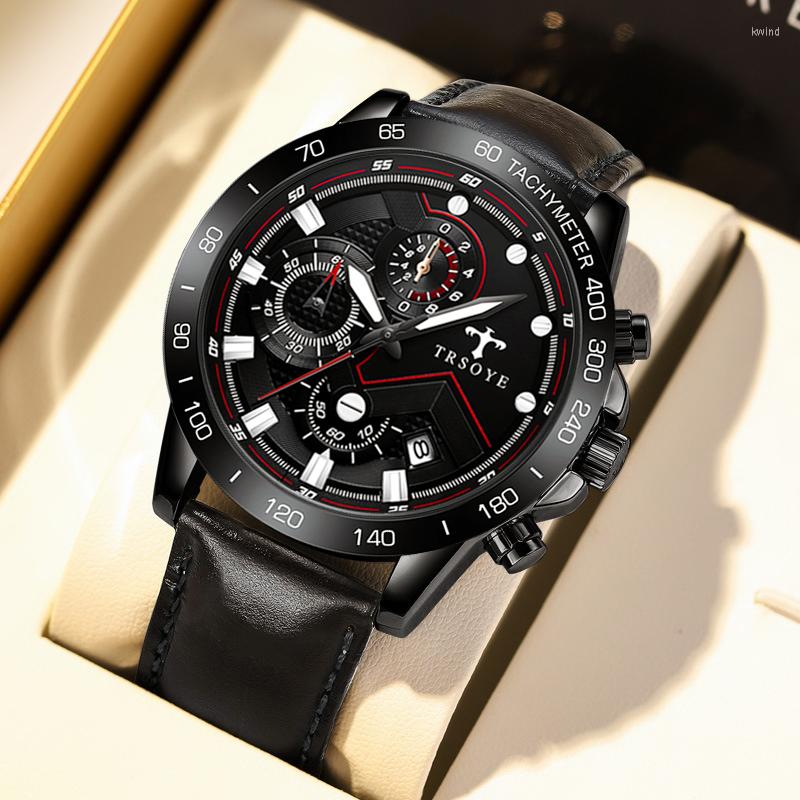 Wristwatches TRSOYE 698 Multi Function Sport Waterproof Watch For Men Mineral Coated Glass Quartz Movement Real 6 Pointers Stopwatch Reloj, Black blue s
Wristwatches TRSOYE 698 Multi Function Sport Waterproof Watch For Men Mineral Coated Glass Quartz Movement Real 6 Pointers Stopwatch Reloj, Black blue s