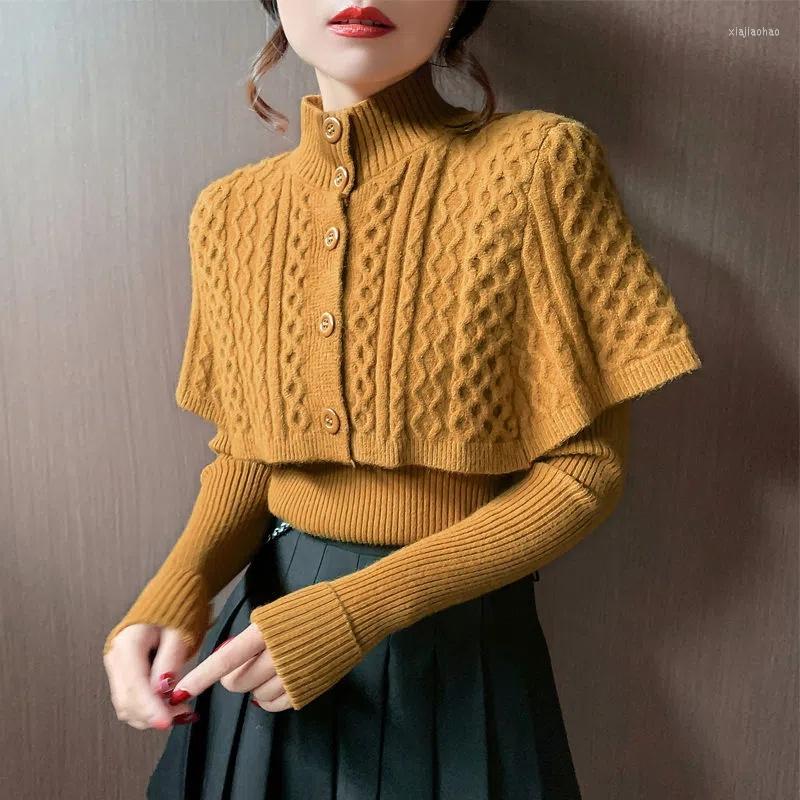 Women's Sweaters 2022 Fashion Women Knit Sweater Two-piece Sets Autumn Winter Twists Cloak Manteau Tops And V-neck Elastic Pullover 2-piece, Yellow
Women's Sweaters 2022 Fashion Women Knit Sweater Two-piece Sets Autumn Winter Twists Cloak Manteau Tops And V-neck Elastic Pullover 2-piece, Yellow