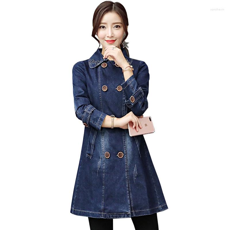 Women's Jackets Women Denim Jacket Nice Spring Autumn Double Breasted Windbreaker Coat Female Lapel Casual Outcoat Lady, Blue
Women's Jackets Women Denim Jacket Nice Spring Autumn Double Breasted Windbreaker Coat Female Lapel Casual Outcoat Lady, Blue