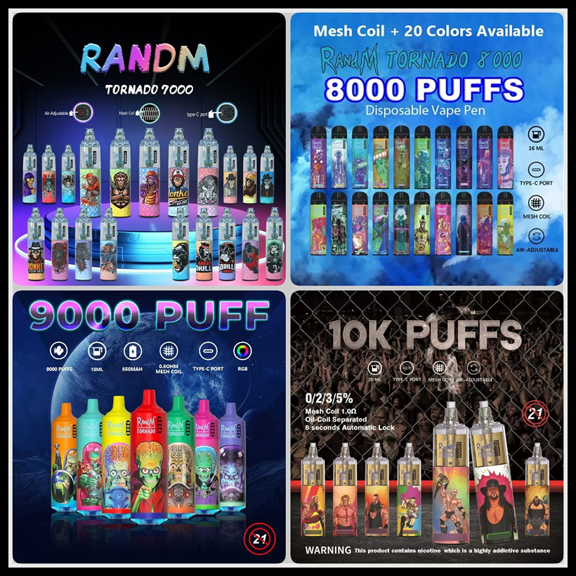 Electronic Atomizer E Cigarette Rechargeable Battery Vape Pen Vaporizer GORILLA GARAGE Appearance RGB Light Original RandM Tornado 7000 8000 9000 10000 Puffs
Electronic Atomizer E Cigarette Rechargeable Battery Vape Pen Vaporizer GORILLA GARAGE Appearance RGB Light Original RandM Tornado 7000 8000 9000 10000 Puffs