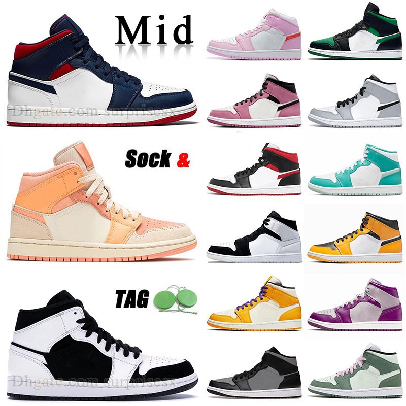 Shoes Authentic Jumpman 1 Mid 1s Mids Split Black White SE USA Light Smoke Grey Anchracte Apricot Orange Taxi Milan Blue Mint Dutch Green J1 J1s Sneakers, M57 36-47 mid wolf grey aluminum
Shoes Authentic Jumpman 1 Mid 1s Mids Split Black White SE USA Light Smoke Grey Anchracte Apricot Orange Taxi Milan Blue Mint Dutch Green J1 J1s Sneakers, M57 36-47 mid wolf grey aluminum