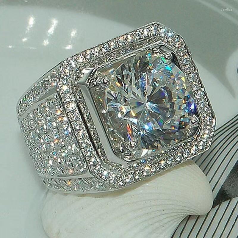 Wedding Rings Luxury Square Large CZ Ring For Men Women Paved Crystal Finger Jewelry Dorp
Wedding Rings Luxury Square Large CZ Ring For Men Women Paved Crystal Finger Jewelry Dorp