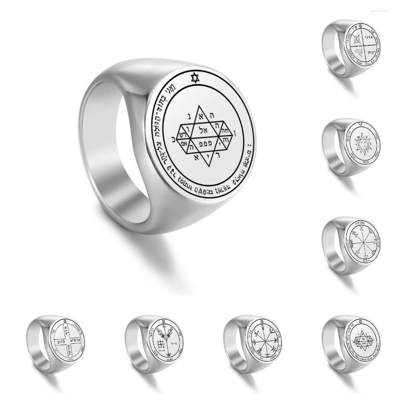 Cluster Rings Jupiter Pentacles Gothic Viking For Men Women Vintage Key Of Solomon Punk Wicca Stainless Steel Signet Anillo Jewelry
Cluster Rings Jupiter Pentacles Gothic Viking For Men Women Vintage Key Of Solomon Punk Wicca Stainless Steel Signet Anillo Jewelry