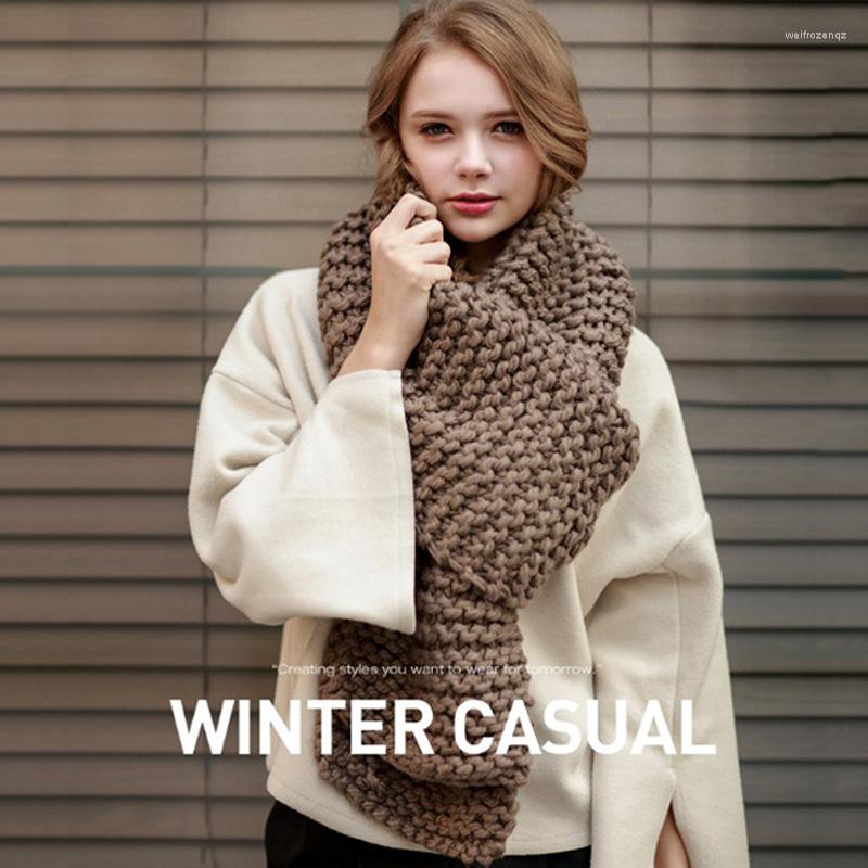 Scarves Handmade Thicken Knitted Wool Scarf Women Winter Cashmere Lady Large Shawl Warm Pashmina Female Foulard Bufandas Wraps
Scarves Handmade Thicken Knitted Wool Scarf Women Winter Cashmere Lady Large Shawl Warm Pashmina Female Foulard Bufandas Wraps
