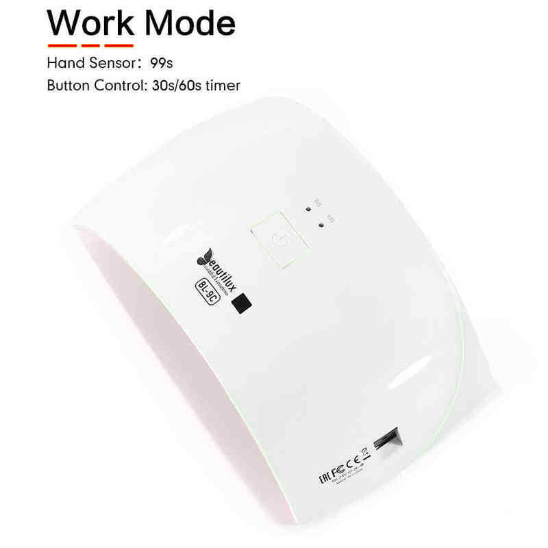 Nxy Beautilux Nail Dryer Led Lamp Uv for Curing All Gel Polish with Motion Sensing Manicure Pedicure Salon Tool 220624