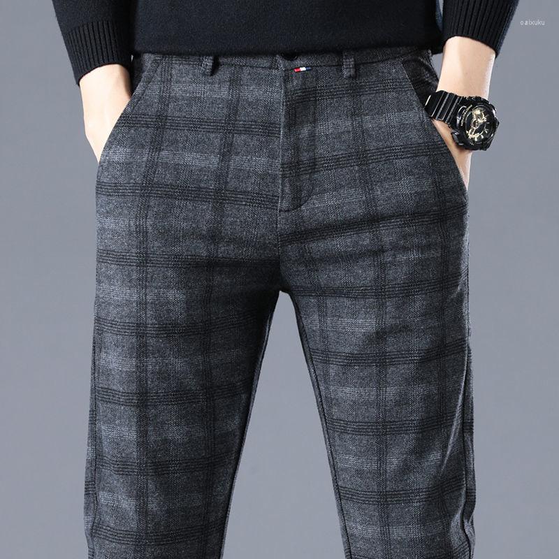 Men's Pants Brand Clothing Autumn Winter Men Business Fashion Stretch Slim Plaid Casual Trousers 38 Y937, Grey
Men's Pants Brand Clothing Autumn Winter Men Business Fashion Stretch Slim Plaid Casual Trousers 38 Y937, Grey
