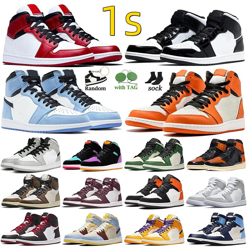 Basketball Shoes 1 Jumpman 1s Mens Womens University Blue Dark Mocha UNC Light Smoke Grey Hyper Chicago Bred Royal Silver Toe Shadow Twist Men Women Running Sneakers, 41
Basketball Shoes 1 Jumpman 1s Mens Womens University Blue Dark Mocha UNC Light Smoke Grey Hyper Chicago Bred Royal Silver Toe Shadow Twist Men Women Running Sneakers, 41