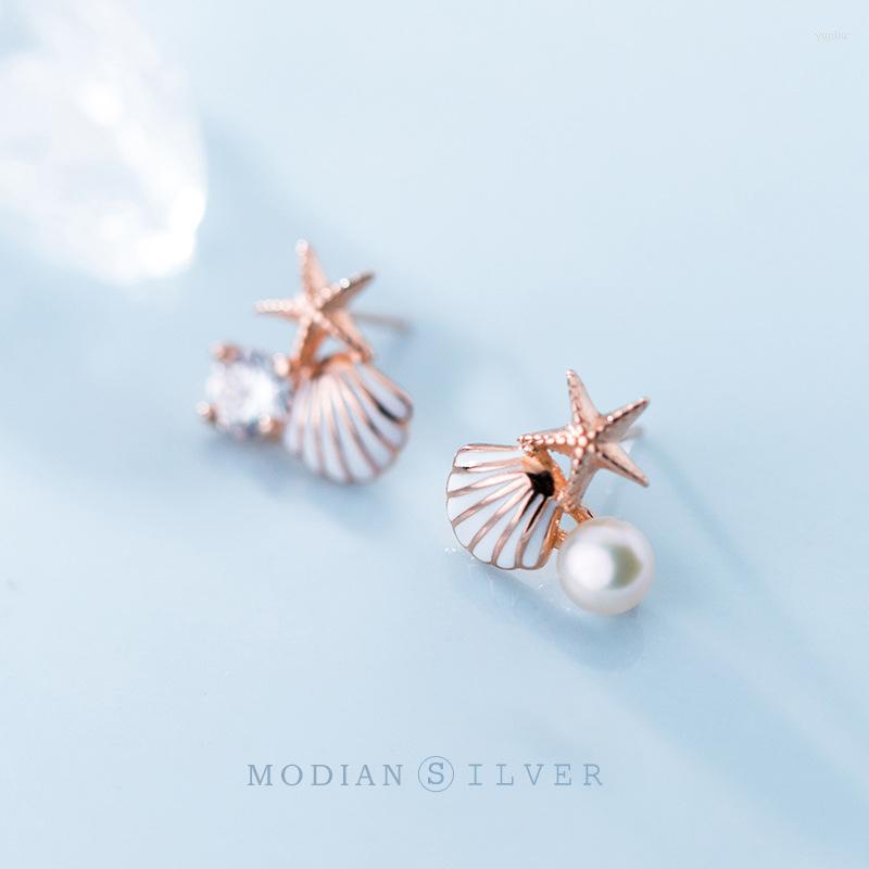 Stud Earrings Modian Rose Gold Color Starfish Shell Enamel For Women 925 Sterling Silver Fashion Jewelry Brincos Drop
Stud Earrings Modian Rose Gold Color Starfish Shell Enamel For Women 925 Sterling Silver Fashion Jewelry Brincos Drop
