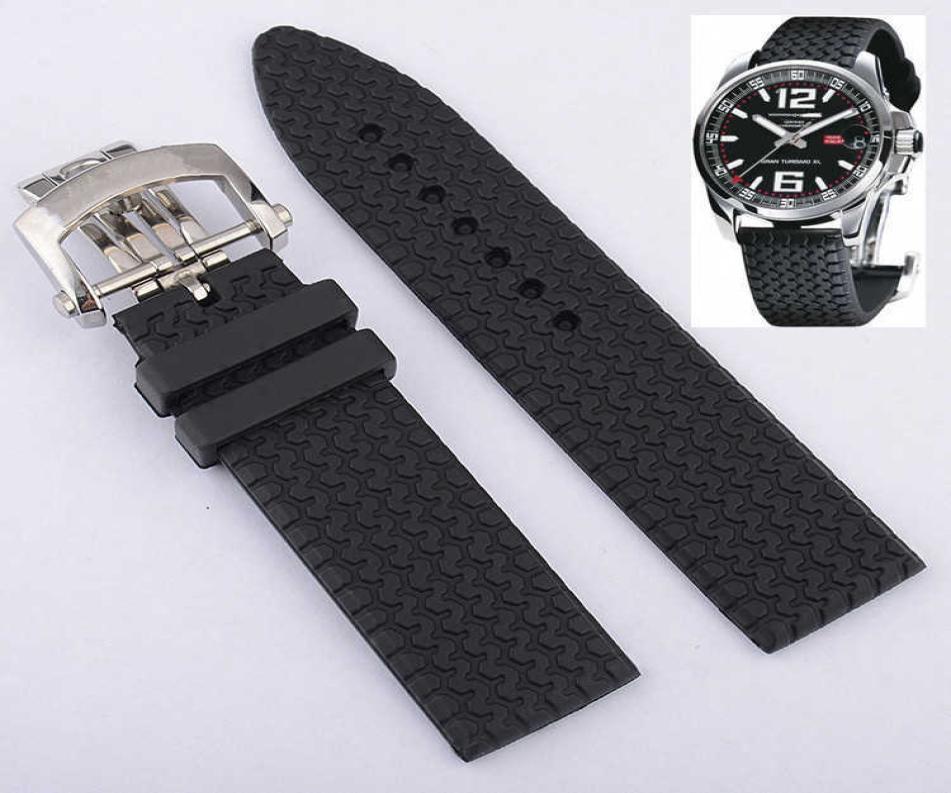 23mm Rubber Watchband for Chopard Watch Strap with Stainless Steel Butterfly Buckle Waterproof Bracelet H09155993999
23mm Rubber Watchband for Chopard Watch Strap with Stainless Steel Butterfly Buckle Waterproof Bracelet H09155993999