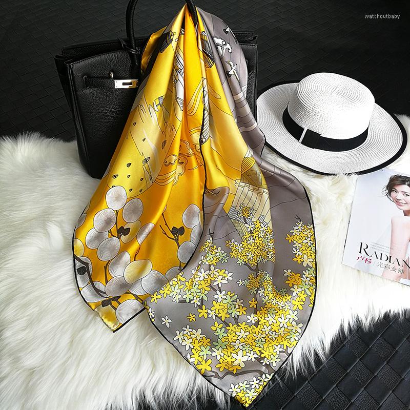 Scarves Twill Silk Scarf Women Printed 2 Colours Design Classic Square 88 88cm Handmade Hemming Elegant Fashion
Scarves Twill Silk Scarf Women Printed 2 Colours Design Classic Square 88 88cm Handmade Hemming Elegant Fashion