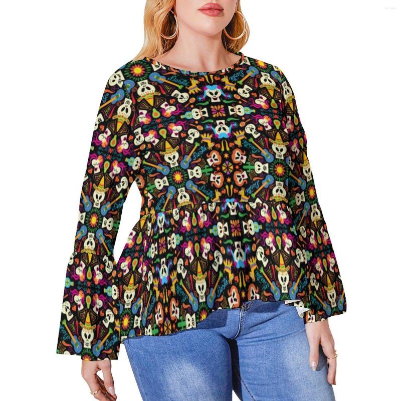 Shirt Mandala S Mexican Skeletons Floral Print Vintage T Female Long Sleeve Street Fashion Tshirt Plus Size 5XL 6XL, Style-10
Shirt Mandala S Mexican Skeletons Floral Print Vintage T Female Long Sleeve Street Fashion Tshirt Plus Size 5XL 6XL, Style-10