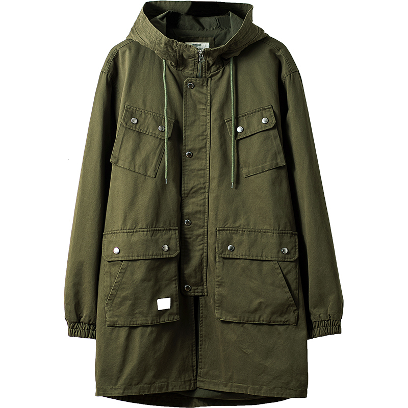 Men's Jackets Men's Military Tactical Hooded Trench Coat Zipper Midlength Casual Windbreaker for Autumn and Spring Vintage Clothes Parka 221014, Army green
Men's Jackets Men's Military Tactical Hooded Trench Coat Zipper Midlength Casual Windbreaker for Autumn and Spring Vintage Clothes Parka 221014, Army green