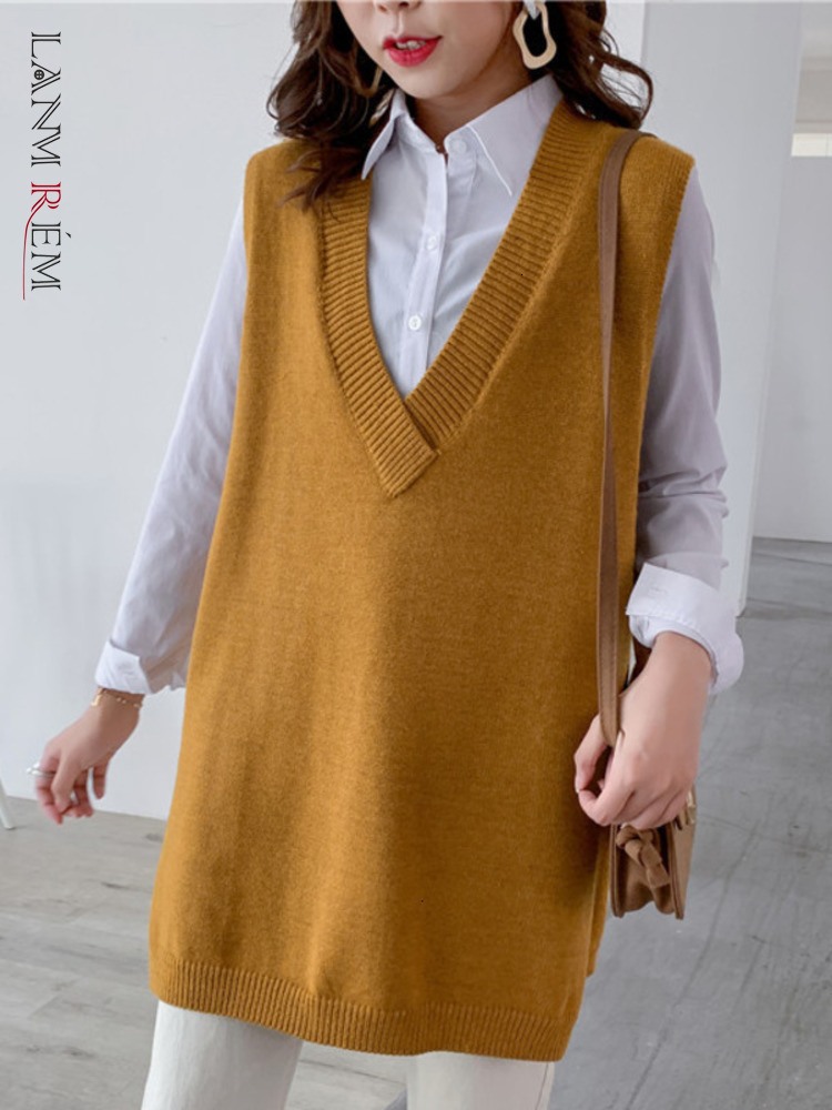 Women's Vests LANMREM Autumn V-neck Solid Color Seelveless Knit Sweater Streetwear Fashion Loose Wild Outgoing Vest Female PC435 221114, Flower green
Women's Vests LANMREM Autumn V-neck Solid Color Seelveless Knit Sweater Streetwear Fashion Loose Wild Outgoing Vest Female PC435 221114, Flower green