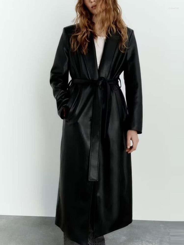 Women's Trench Coats Kumsvag 2022 Autumn Women PU Fashion Loose Sashes Bow Tie Solid Female Elegant Street Overcoat Outerwear Clothing
Women's Trench Coats Kumsvag 2022 Autumn Women PU Fashion Loose Sashes Bow Tie Solid Female Elegant Street Overcoat Outerwear Clothing