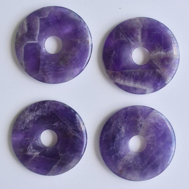 Pendant Necklaces Natural Stone Doughnut Necklace 40mm Round Amethysts Ladies Jewelry Gifts Wholesale 4pcs/lot
Pendant Necklaces Natural Stone Doughnut Necklace 40mm Round Amethysts Ladies Jewelry Gifts Wholesale 4pcs/lot