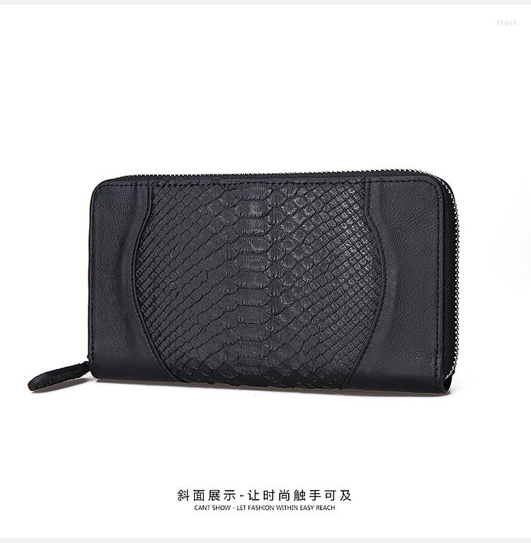 Wallets Python Skin Women Evening Clutch Wallet Genuine/Real Leather Long Zip Closure And Purse, Black
Wallets Python Skin Women Evening Clutch Wallet Genuine/Real Leather Long Zip Closure And Purse, Black