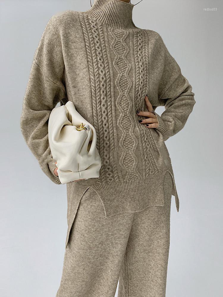 Women's Two Piece Pants Autumn Winter Sweater Set Women Turtleneck Split Pullovers & Elastic Waist Wide Leg Thick Warm, Black
Women's Two Piece Pants Autumn Winter Sweater Set Women Turtleneck Split Pullovers & Elastic Waist Wide Leg Thick Warm, Black