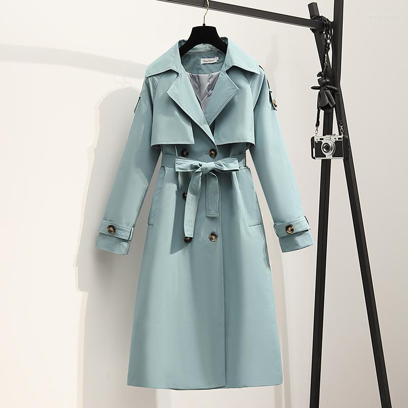 Women' Trench Coats Double-Breasted Drawstring Windbreaker Mid-Length British Style Female Autumn Loose Fashion Women' Coat Blue, Mint
Women' Trench Coats Double-Breasted Drawstring Windbreaker Mid-Length British Style Female Autumn Loose Fashion Women' Coat Blue, Mint