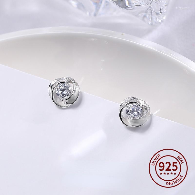 Stud Earrings S925 Sterling Silver Jewelry Rose Flower Women's Diamond Zircon Charm Wedding Gifts
Stud Earrings S925 Sterling Silver Jewelry Rose Flower Women's Diamond Zircon Charm Wedding Gifts