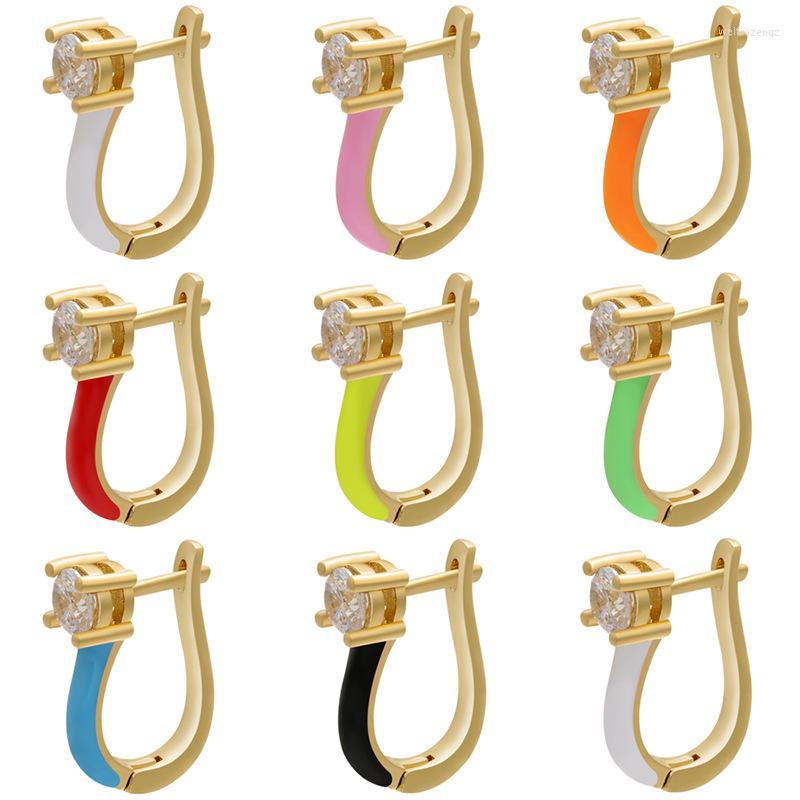 Hoop Earrings Trendy CZ Cubic Zirconia Ear Cuff For Temperament Women Colorful Enamel Ring Wedding Party Jewelry Gifts Dropshiping
Hoop Earrings Trendy CZ Cubic Zirconia Ear Cuff For Temperament Women Colorful Enamel Ring Wedding Party Jewelry Gifts Dropshiping