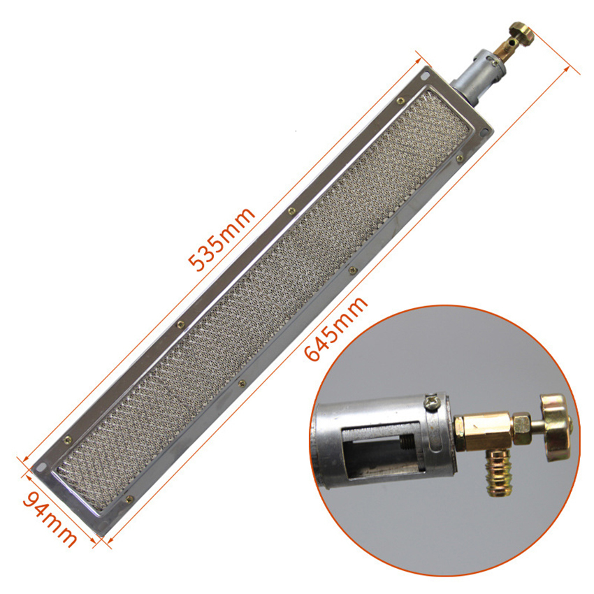 BBQ Tools Accessories Portable Barbecue BBQ Infrared Ceramic Burner Stainless Steel Ceramics Gas Burner Alumunium Plate Infrared Burner with Nozzle 22