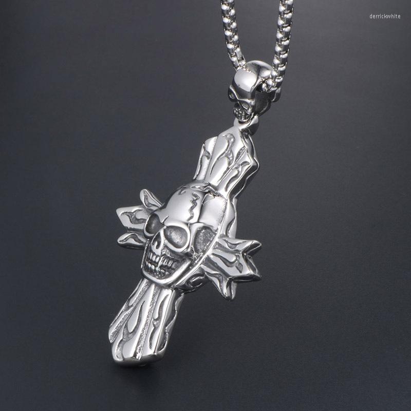 Pendant Necklaces Exaggerated Skull Silver Color Titanium Steel Necklace Men Women's Hip Hop Rock Special Gift For Halloween
Pendant Necklaces Exaggerated Skull Silver Color Titanium Steel Necklace Men Women's Hip Hop Rock Special Gift For Halloween
