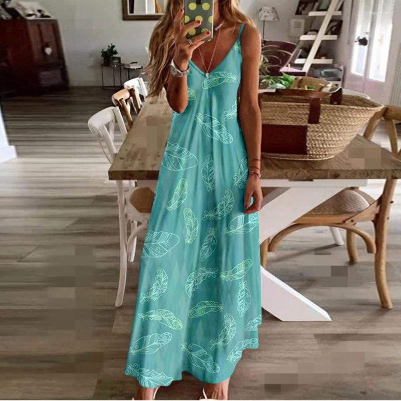 Casual Dresses Spring Summer Women V-Neck Feather Printed Sexy Beach Long Maxi Dress Split Sleeveless Clothing Holiday Vestido, Xy01326x01-a504
Casual Dresses Spring Summer Women V-Neck Feather Printed Sexy Beach Long Maxi Dress Split Sleeveless Clothing Holiday Vestido, Xy01326x01-a504