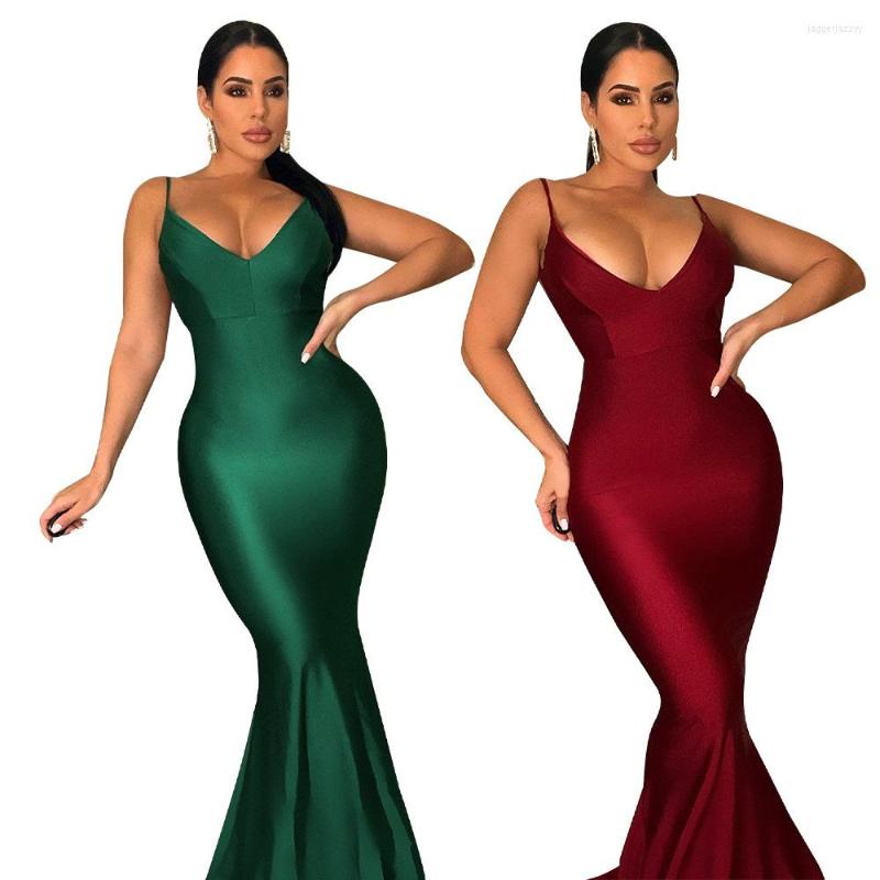 Casual Dresses 2022 Sexy Girl Women' Dress V-neck Strap Fishtail Backless Long Suspender Style Elegant Evening, Green
Casual Dresses 2022 Sexy Girl Women' Dress V-neck Strap Fishtail Backless Long Suspender Style Elegant Evening, Green