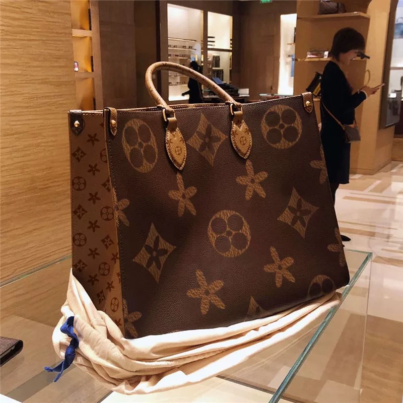 Luxury totes designer bag womens handbags Onthego tote bag Hot Crossbody flower ladies Casual brand Leather purse shoulder bags female Large handbag