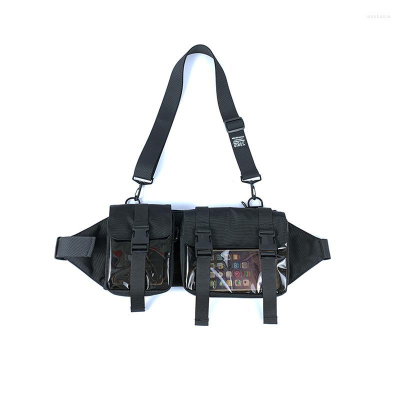 Waist Bags Functional Combination Bag Men Black HipHop Street Trend Crossbody Chest Transparent Travel Phone Packs Belt
Waist Bags Functional Combination Bag Men Black HipHop Street Trend Crossbody Chest Transparent Travel Phone Packs Belt
