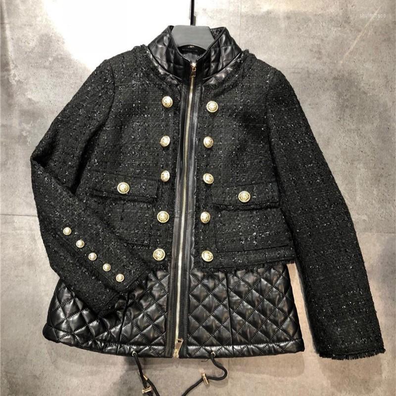 Women's Leather Jackets For Women Autumn 2022 Brand Loose Tweed Wool Stiching Genuine Jacket Double Breasted Womens Sheepskin Coat, Black
Women's Leather Jackets For Women Autumn 2022 Brand Loose Tweed Wool Stiching Genuine Jacket Double Breasted Womens Sheepskin Coat, Black