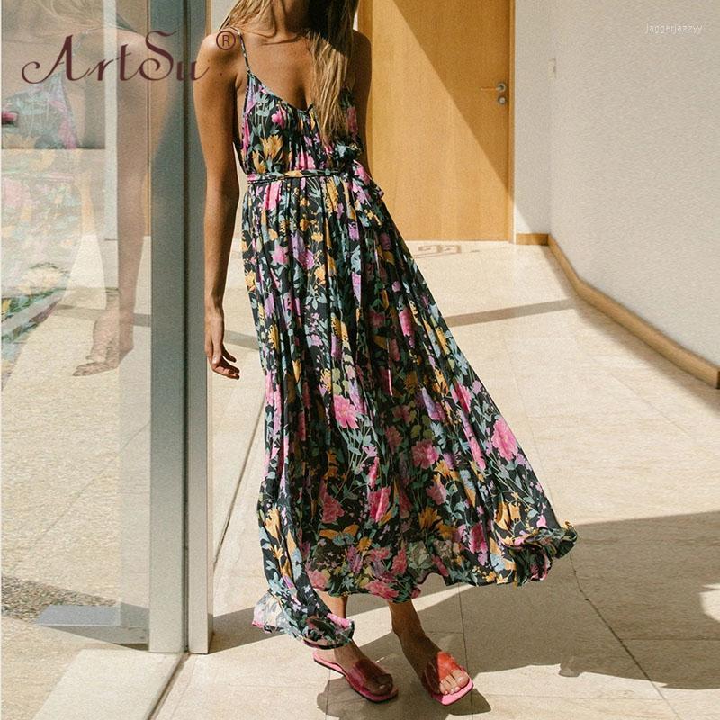Casual Dresses Floral Dress Adjustable Spaghetti Strap Lace Up Belt V Neck Bohemian A Line Maxi Beach Party Women 2022 ANDYDR380, Print
Casual Dresses Floral Dress Adjustable Spaghetti Strap Lace Up Belt V Neck Bohemian A Line Maxi Beach Party Women 2022 ANDYDR380, Print