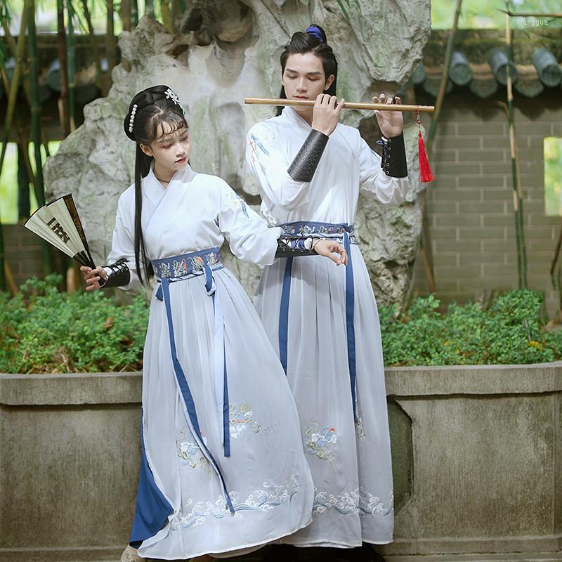 Ethnic Clothing Women Men Oriental Chinese Traditional Hanfu Dress Han Dynasty Swordsman Embroidery Festival Folk Dance Performance Outfits
Ethnic Clothing Women Men Oriental Chinese Traditional Hanfu Dress Han Dynasty Swordsman Embroidery Festival Folk Dance Performance Outfits