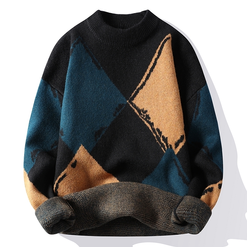 Men's Sweaters Autumn Winter Higt Quality Vintage Geometric Pattern Men Women Multicolor Streetwear Loose Wool Knitwear Hip Hop Pullovers 3XL 221111, 8379yellow
Men's Sweaters Autumn Winter Higt Quality Vintage Geometric Pattern Men Women Multicolor Streetwear Loose Wool Knitwear Hip Hop Pullovers 3XL 221111, 8379yellow
