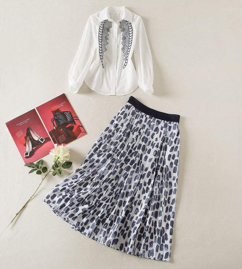 Work Dresses High Quality Women' Set 2022 Spring Summer Skirt Suits Ladies Geometric Embroidery Long Sleeve Shirts Wild Leopard Print, Picture shown
Work Dresses High Quality Women' Set 2022 Spring Summer Skirt Suits Ladies Geometric Embroidery Long Sleeve Shirts Wild Leopard Print, Picture shown