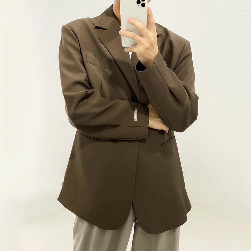 Men's Suits Causal Men's Single Breasted Blazers Spring 2022 Vintage Brown Clothes Casual Niche Design Loose Suit Coat 2Y5158, Dark brown
Men's Suits Causal Men's Single Breasted Blazers Spring 2022 Vintage Brown Clothes Casual Niche Design Loose Suit Coat 2Y5158, Dark brown