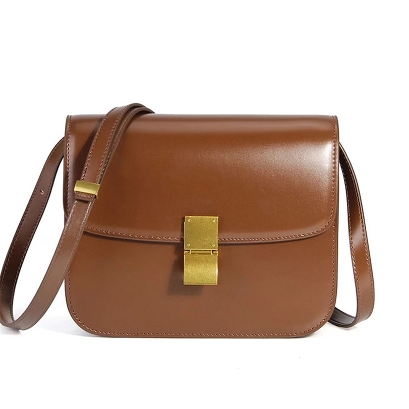Evening Bags Genuine Leather Women Flap Single Shoulder Ladies Cowhide Handbags Crossbody Luxury Designer bolsa feminina 2 Sizes 221114, Black
Evening Bags Genuine Leather Women Flap Single Shoulder Ladies Cowhide Handbags Crossbody Luxury Designer bolsa feminina 2 Sizes 221114, Black