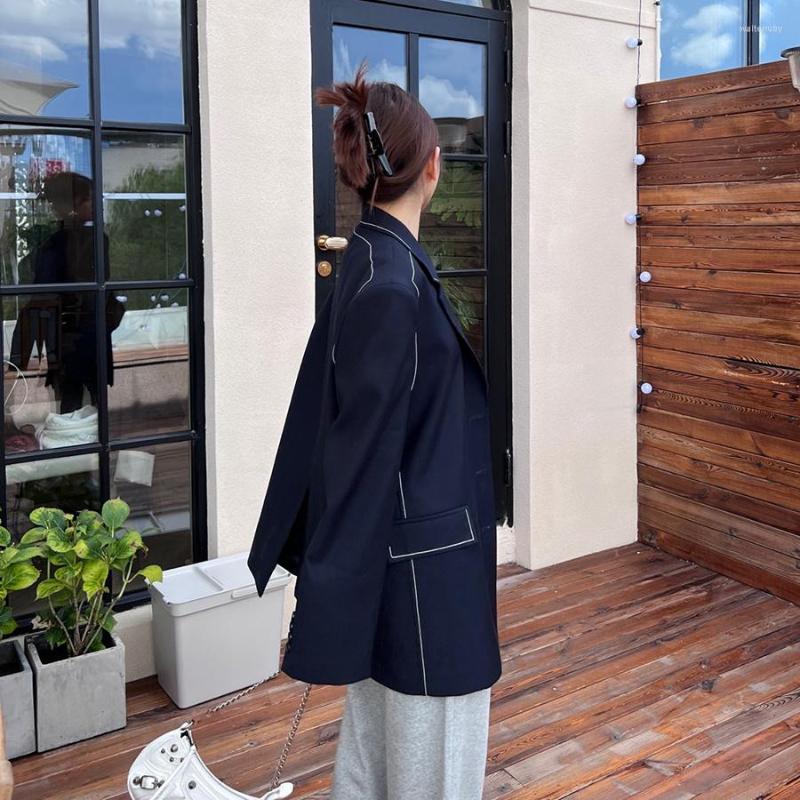 Women' Suits Blue Line Suit Navy Jacket 2023 Autumn Korean Styel Loose Women' Fashion Casual Blazer, Navy blue
Women' Suits Blue Line Suit Navy Jacket 2023 Autumn Korean Styel Loose Women' Fashion Casual Blazer, Navy blue